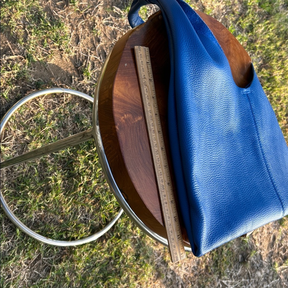 Borse en pelle Italian leather blue hobo satchel bag - Picture 5 of 12